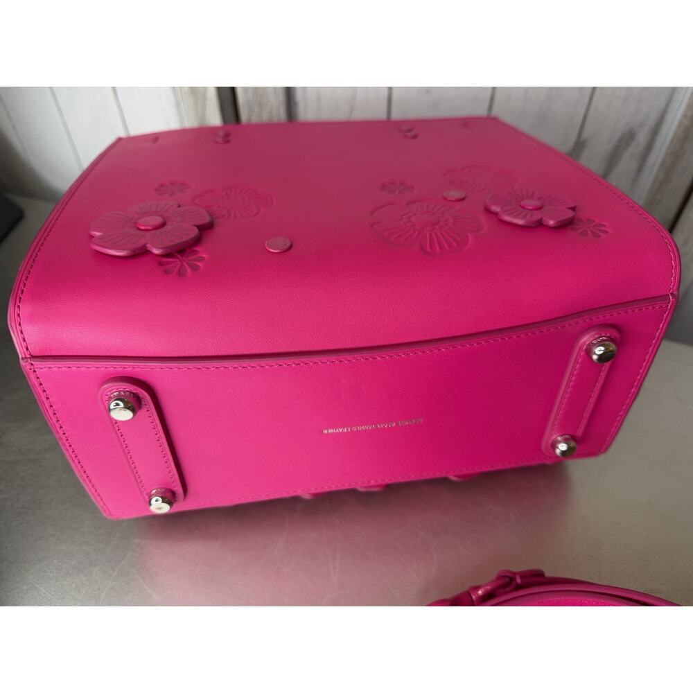 COACH Rogue Bag 25 Tea Rose Dragonfruit Pink Glovetanned Leather Excellent - Picture 7 of 13